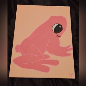Frog painting on canvas